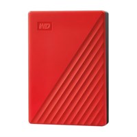 WESTERN DIGITAL Eksterni disk My Passport USB 3.2 4TB 4TB Crvena, WDBPKJ0040BRD