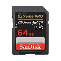 Secure Digital Card eXtreme PRO SD 64 GB; 200MB/s V30 UHS-I U3