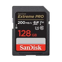 Secure Digital Card eXtreme PRO SD 128 GB; 200MB/s V30 UHS-I U3