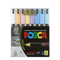 Set UNI POSCA markera PC-1MR set 8 pastelnih boja