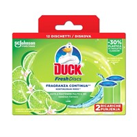 DUCK WC Duck Fresh Discs refil, 2x36ml, bez baze, Limeta