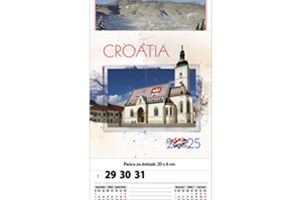 Zidni kalendar CROATIA