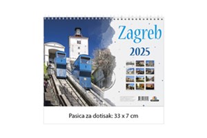 Zidni kalendar ZAGREB